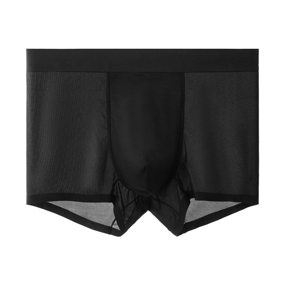 Outfmvch Men's Boxer Briefs Mens Boxer Briefs Mens Underwear Men’s Ice Silk Underwear Men's Ice Silk Cotton Underwear Men's Sports Quick Drying Underwear Panties(clearance) Black 3xl