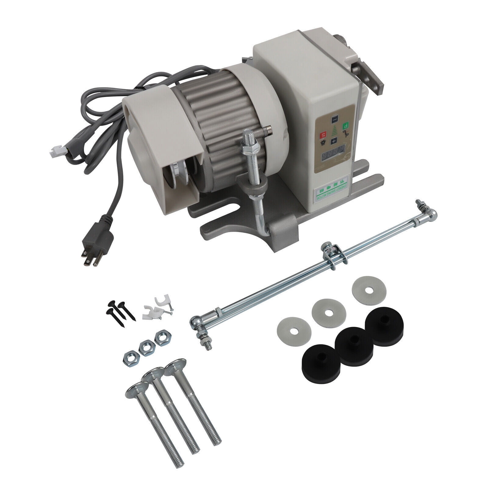 550W Industrial Sewing Machine with Motor, Heavy-Duty Upholstery Sewing Machine, 3500 SPM Commercial Sewing Machine for Canvas, Vinyl, Leather, 110V