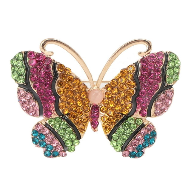 Rhinestone Brooch, Alloy Decoration Gift Brooch Pin For Party For Girls