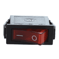 thumbnail image 3 of 5X Rocker Switch ON OFF Bright Bipolar 28X10mm 250V 15A 3 Terminals RED, 3 of 4