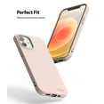 thumbnail image 3 of Ringke Air-S Case Compatible with iPhone 12 mini, Silicone Flexible TPU Shockproof Matte Slim Phone Cover - Pink Sand, 3 of 9