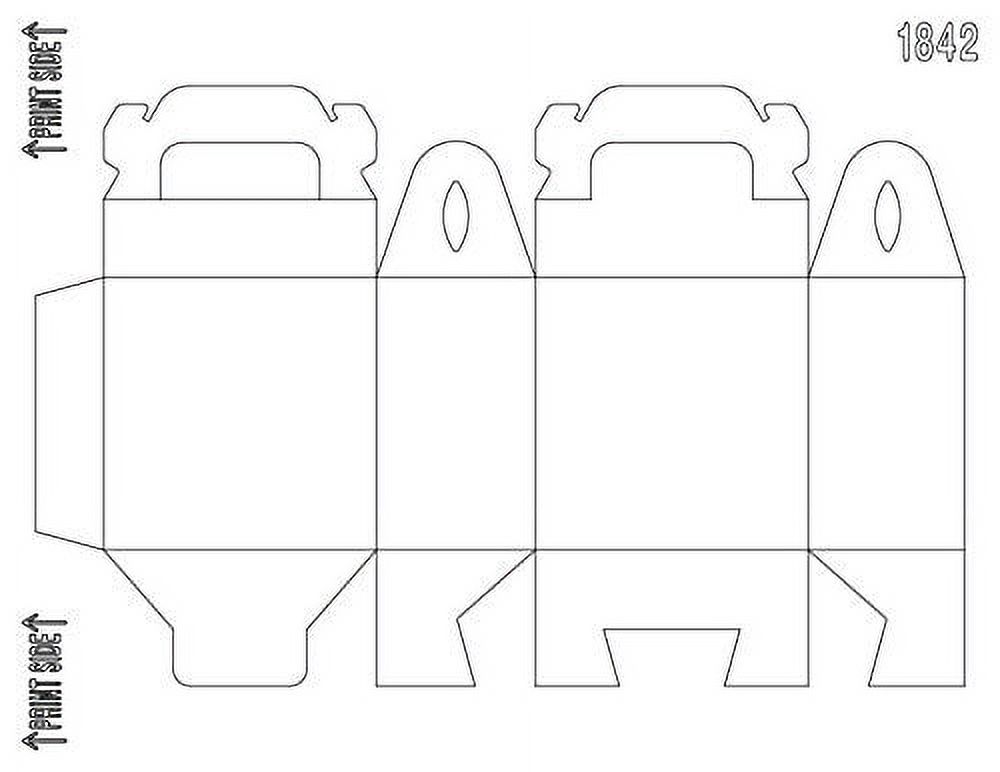 DIY Customizable Matte White Gable Gift Bag Box Favor Box - image 2 of 4