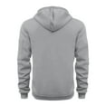 thumbnail image 5 of Viluyesy Mens Sweatshirts Casual Fashion Regular Fit Full Zipper Fleece Lined Hoodies Fall and Winter Clothes for Men Gray Size M, 5 of 6