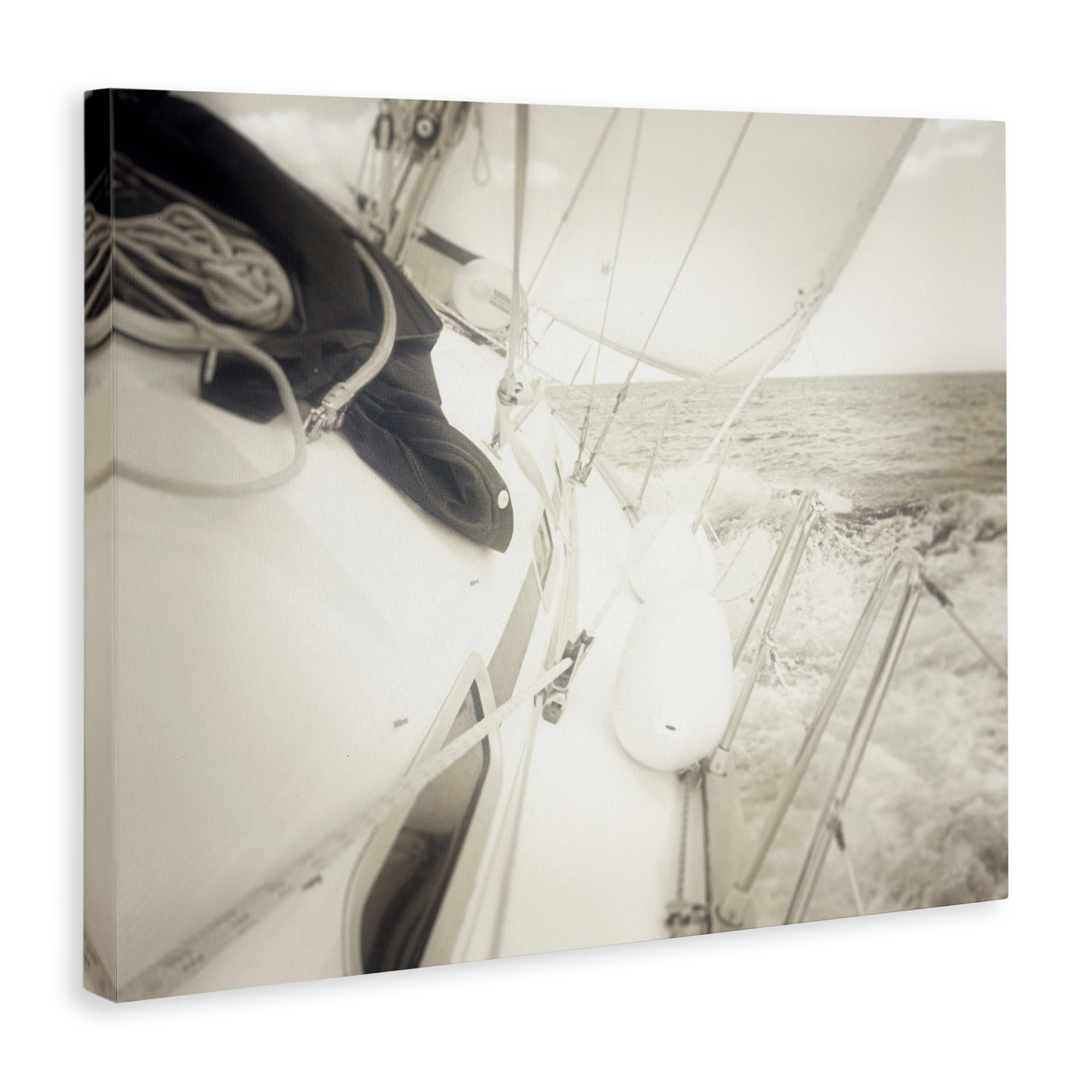 Stupell Industries Clear Day Sailing Transportation Photography Wrapped Canvas Art Print Wall Art, 30 x 24