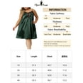 thumbnail image 6 of Unique Bargains Women's Plus Size Lace Nightgowns Spaghetti Lounge Sleep Dress 4X Green, 6 of 6