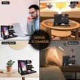 thumbnail image 3 of Organizador de mesita de noche, base de teléfono de madera para hombres, 3 of 6