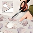 thumbnail image 6 of Yayeee Faucet Mat for Kitchen Sink 30" Diatomite Long Splash Guard Pad, Purple Watercolor Seashells, 2 Pack, 6 of 7