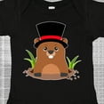 thumbnail image 4 of Inktastic Groundhog Day with Groundhog in Top Hat Boys or Girls Baby Bodysuit, 4 of 5