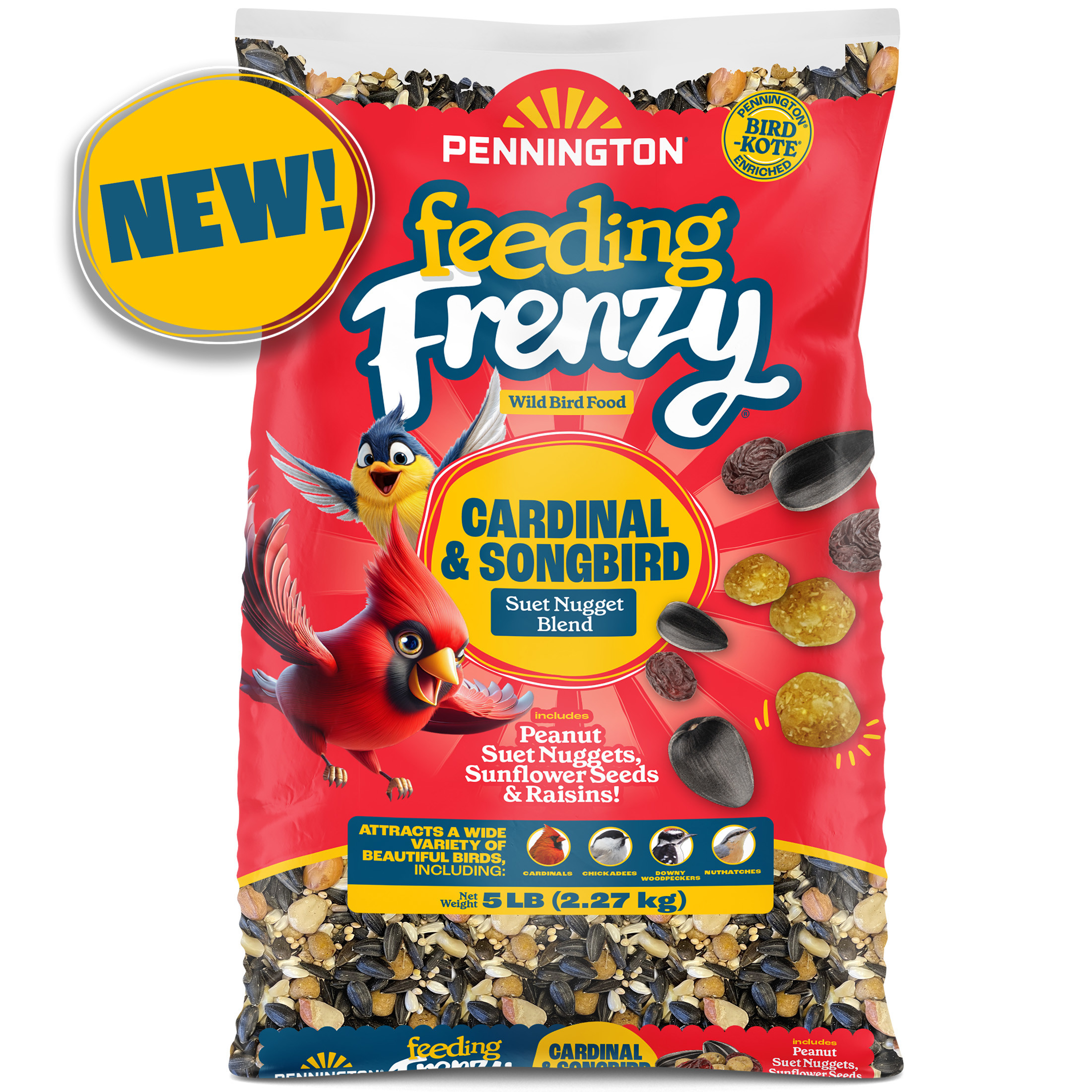 Pennington Classic Wild Bird Feed And Seed - 40 Lb Bag (Pack Of 2) - Dry