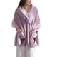 thumbnail image 1 of Sonducket Chaqueta de cama con botones de forro polar para mujer, manta tipo poncho cálida y cómoda, versátil Pijama rosa, 1 of 6