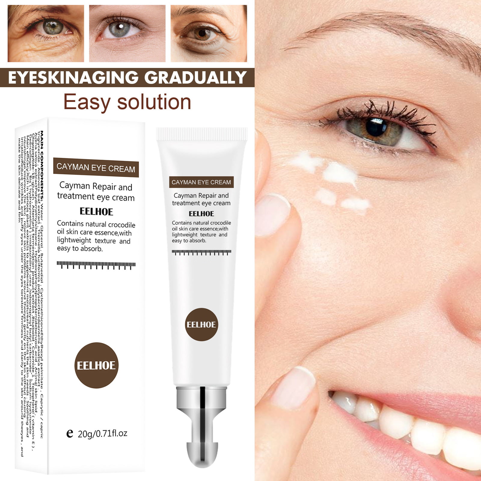 Polypeptide Eye Cream Moisturizes And Softens Dark Circles Eye Bags Fat  Particles Fine Lines Eye Cream  Walmartcom