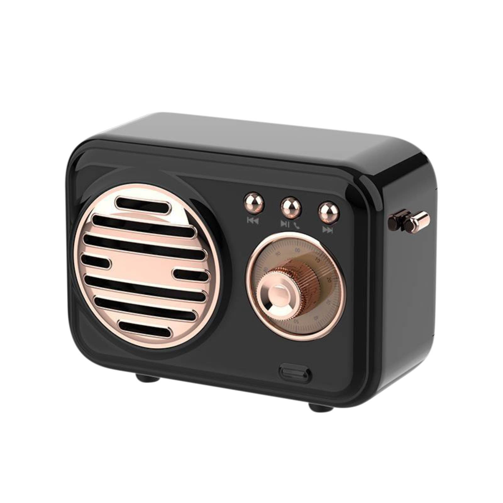 ZFYXGS Vintage New Bluetooth Audio Portable Handsfree Outdoor Desktop Gift Bluetooth Audio Mini Speaker