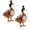 2PCS, variant on 3D Sculpted Duck Vodka Whiskey Bottle, 30th Anniversary 350ml Duck Glass Decanter with Frosted Finish, Whiskey Decanter Container, Unique Transparent Liquor Decanter Gift