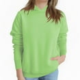 thumbnail image 2 of DxhmoneyHX Hoodies for Girls Oversized Plain Basic Pullover Sweatshirts Comfy Long Sleeve Trendy Shirts Hooded Fall Preppy Clothes 2-13 Years, 2 of 4