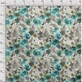 thumbnail image 4 of oneOone Viscose Chiffon Teal Green Fabric Florals Craft Projects Decor Fabric Printed By The Yard 42 Inch Wide-X8, 4 of 6