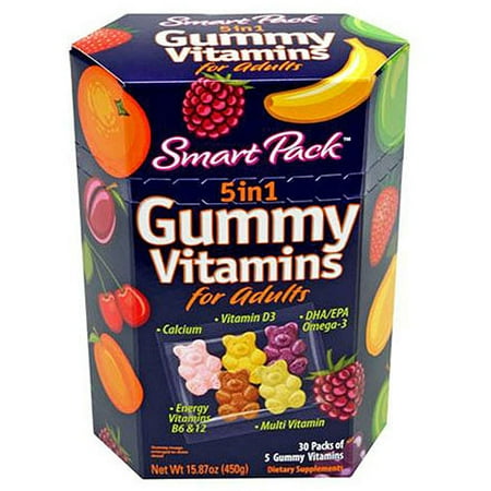 Smart Pack Gummy Vitamins For Adults, 30