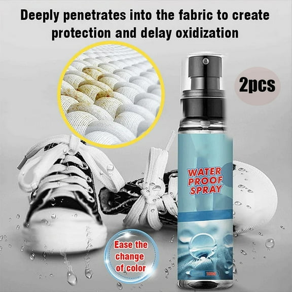 2 Packs Shoe Upper Waterproof Agent - 100ml*2 Rain And Stain Spray Shoe Upper Waterproof Agent