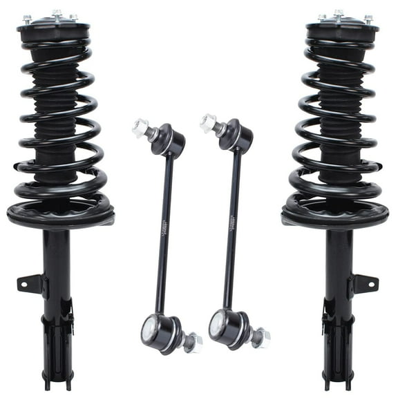 Detroit Axle - Rear Ready Struts for 2.2L 1992-1996 Toyota Camry Coupe Sedan 1993 1994 1995, 2 Complete Struts Coil Springs Assembly 2 Sway Bars Replacement