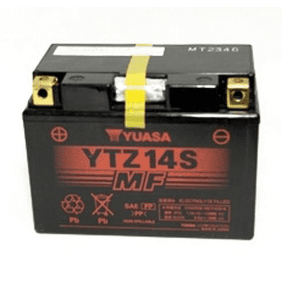 YUASA YTZ14S FACTORY ACTIVATED MAINTENANCE FREE 12 VOLT BATT