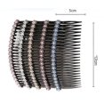 thumbnail image 1 of 5 uds pinza de peine para el cabello para señora niñas peines para el cabello peines laterales para el cabello con diamantes de imitación, 1 of 2