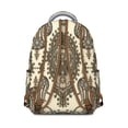 thumbnail image 3 of Compact Paisley Print Backpack – Convenient Paisley Gift for Daily Use, Slim Waterproof Bookbag, Fits 13" Laptop, Lightweight for School & Short Trips, 3 of 6