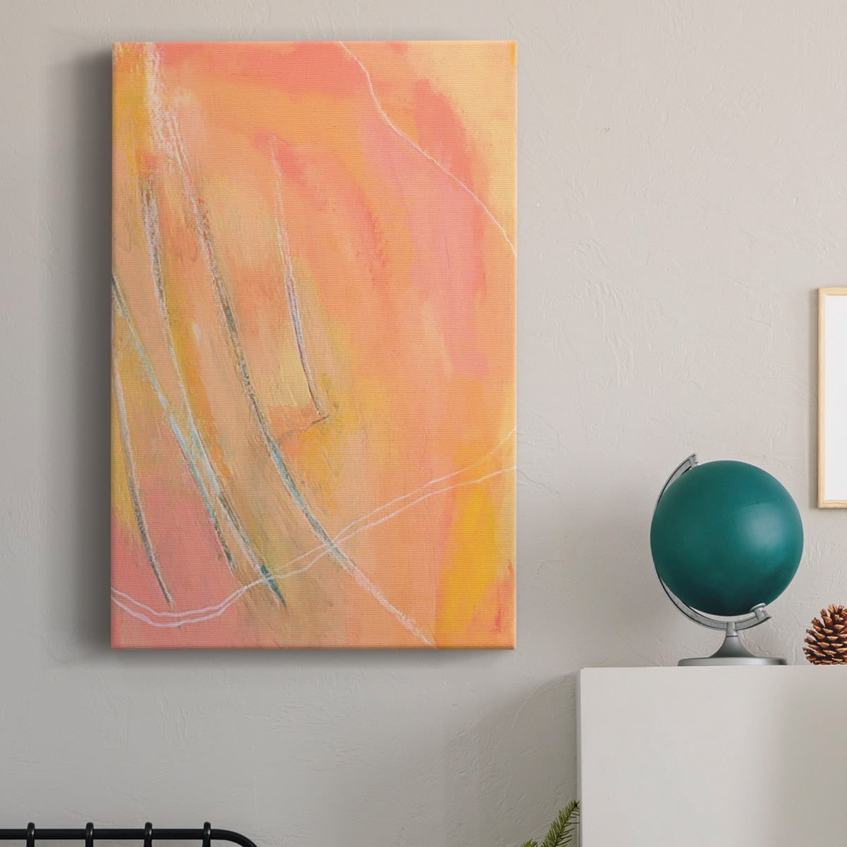 Peach Bliss I Premium Gallery Wrapped Canvas - Ready to Hang