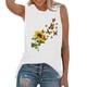thumbnail image 1 of Camisetas sin mangas para mujer, chaleco fino de verano con estampado de margaritas y girasoles, chaleco sin mangas de manga corta, Jersey holgado informal, camisetas tipo túnica Fridja  qr1850, 1 of 6