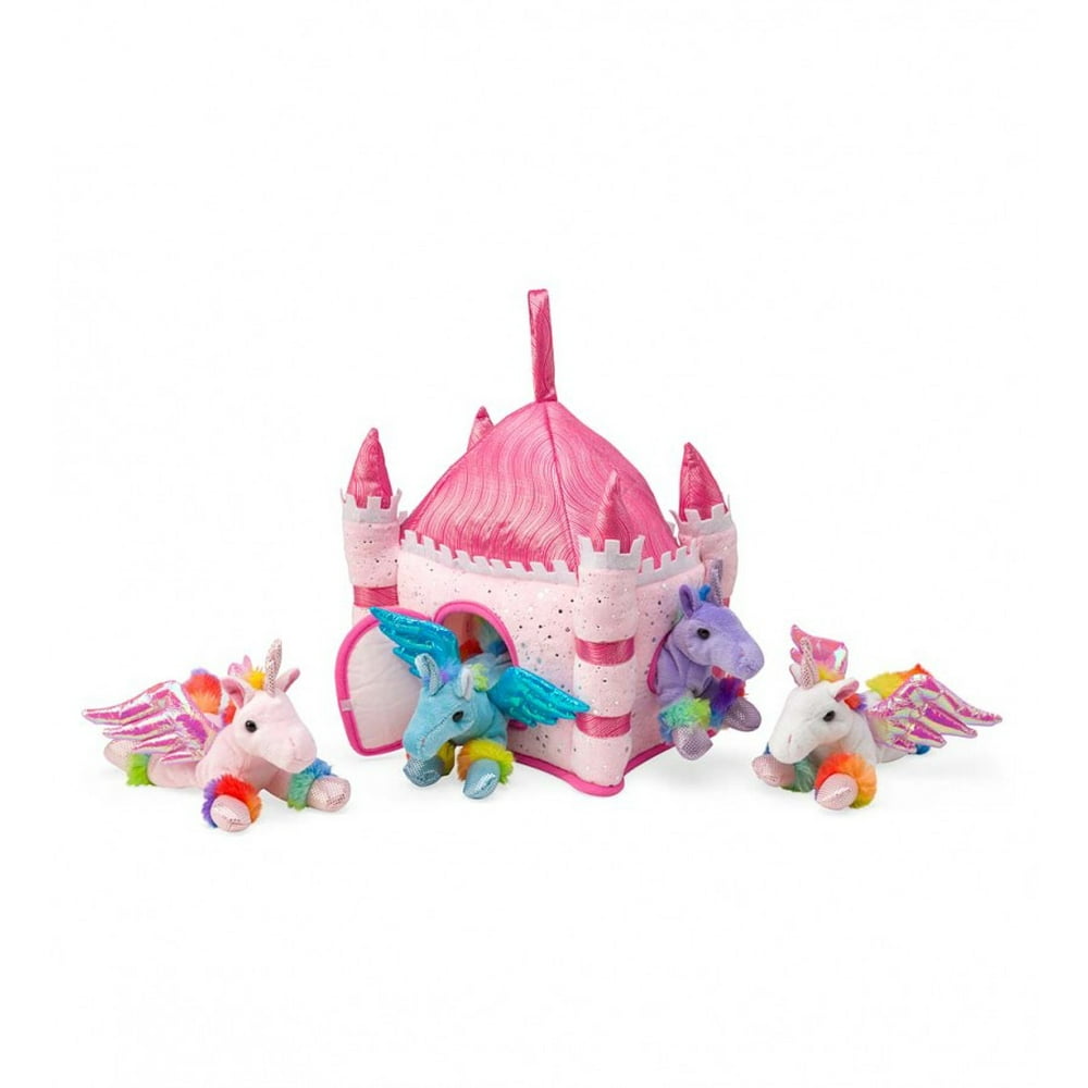 plush unicorn castle