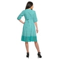 thumbnail image 2 of Moomaya Robe Imprimée Longueur Genou pour Femmes Grande Taille Vêtements Décontractés Tenue d'Été, 2 of 4