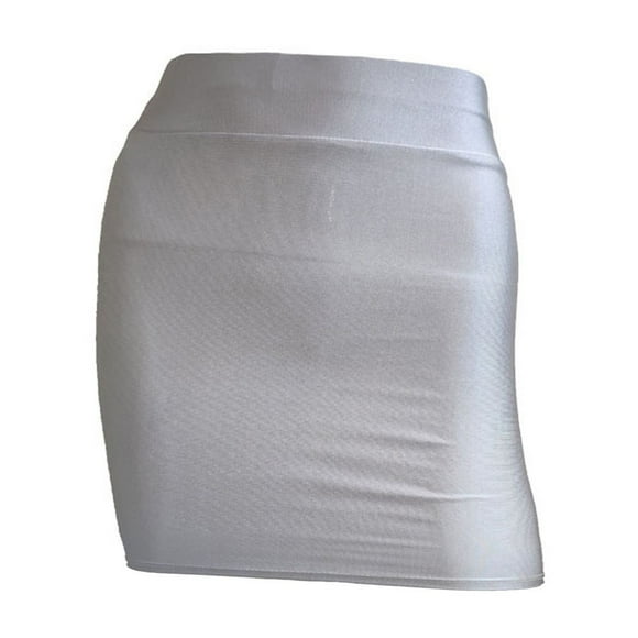 fheaev Mini Pencil Skirt for Women Bodycon Mini Club Skirts Basic Elastic High Waisted Stretch Pencil Short Skirts