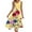 Yellow, variant on Odbmxy Midi Summer Dress for Women Sleeveless Beach Women Dress Cute Leisure Floral Loose Dresses,Yellow 2XL