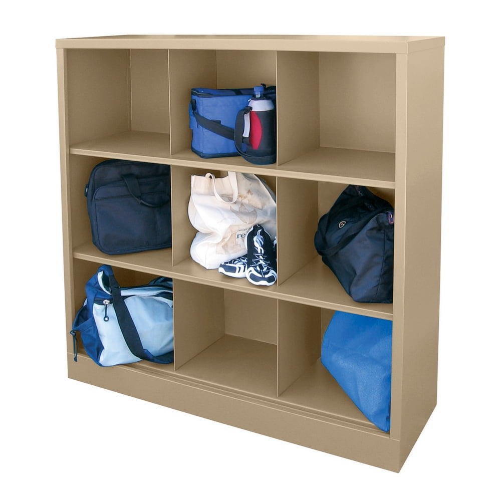 Cubby 46 in. x 52 in. Tropic Sand 9-Cube Organizer