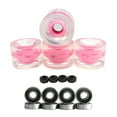 thumbnail image 2 of Roues de Longboard Lumineuses à DEL 70 mm 78A Pièces de Rechange pour Planches à Roulettes Rose, 2 of 8