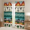thumbnail image 2 of Erosebridal Bohemian Aztec Dreamcatcher Black Out Curtains, Western Cowboy Curtains Pack of 2 (42x63 Each), 2 of 6
