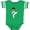 Football Green and White, variant on African American Boy, Karate Pose, Black Belt Boys Baby Bodysuit