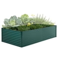 thumbnail image 2 of Edtara Large Raised Garden Bed Includes Durable Galvanized Steel Planter Box, Convenient Greenhouse With Zippered Screen Doors, and Open Base for Supporting Healthy Flower and Vegetable Growth, 2 of 8