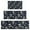 Darkblue Daisy Flower-1, variant on Darkgray Daisy Flower Green Leaves Pattern Kitchen Rugs Sets Of 3,Kitchen Runner Rugs Non Skid Washable,Decorative Kitchen Floor Mats for Kitchen,Sink,Laundry,17"x30" 17"x47" 17"x59"