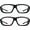 2 Pairs Clear, variant on Motorcycle Riding Safety Sun Glasses Men Women Foam Cushion Padded Anti-Slip, Dust, Wind & UV Rays