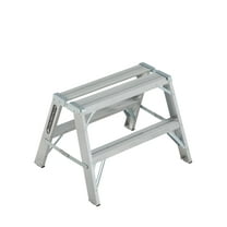 Louisville Ladder 2' Aluminum Sawhorse Ladder, 8' Reach, 300 lbs Load Capacity, L-2032-02