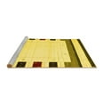 thumbnail image 2 of Ahgly Company Machine Washable Indoor Round Solid Yellow Modern Area Rugs, 6' Round, 2 of 4