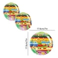 thumbnail image 3 of Circus Carnival Party Decoration Disposable Paper Plates, 7" Mexican Striped Paper Plates, Cute Horse Pattern, for Tacos, Snacks, Desserts, Cinco de Mayo Party Supplies, and Birthday Table Decoration, 3 of 6