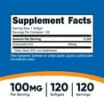thumbnail image 3 of Nutricost CoQ10 Softgels (120 Servings / 100 Mg CoQ10 Per Serving) | Better Absorption, Ultra Pure CoQ10 Supplement - Gluten Free, Non-GMO Softgels, 3 of 6