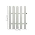thumbnail image 3 of FAMTKT White Plastic Garden Fence Picket Fence Edgings for Lawns Flowerbeds Plant Borders Decorative Yard Stakes Fencing, 3 of 7