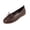 Brown, variant on Viluyesy Ballet Flats for Women Lace Up Bow Tie Round Toe Comfortable Casual Dress Work Shoes Everyday Walking Brown Size 5.5