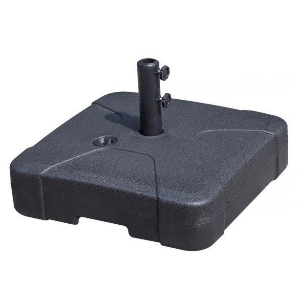 Soporte con peso,Base de sombrilla ajustable para patio llena de agua,Base para sombrilla para exteriores rellenable con agua,Base para sombrilla cuadrada con capacidad de 40 kg,Base de