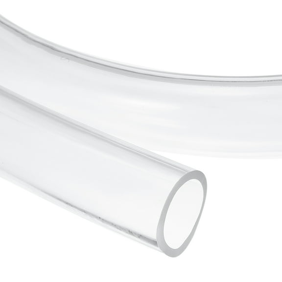 Uxcell Clear Tubing, 25mm ID x 31mm OD - 4ft Tube Lightweight Vinyl Hose, Transparent Flexible Plastic Water Tubing for Air Oil Water Transfer Aquarium Irrigation