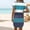 Blue-dresses for women, variant on Hilenly Womens Plus Size Tshirt Dress Crewneck Short Sleeve Striped Dress Loose Fit Casual Mini Summer Dress with Pockets