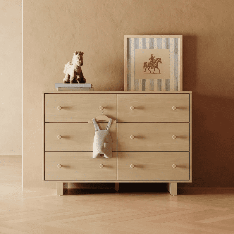Storkcraft Texas 6 Drawer Dresser, Driftwood