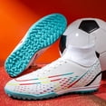 thumbnail image 4 of Zapatos de fútbol para hombres al aire libre, zapatillas de entrenamiento de tobillo, tacos deportivos ultraligeros, profesionales, suaves, 4 of 5