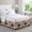 Brown, variant on Patriotic Star Independence Day Bed Skirt Queen Size 16 Inch Drop, Bald Eagle Statue of Liberty Adjustable Elastic Dust Ruffles Bedskirt for Queen Bed Wrap Around Pleated Mattress Frame Cover